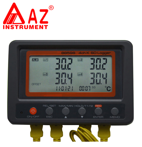 AZ88598    4 Channel K Thermocouple SD Card Logger